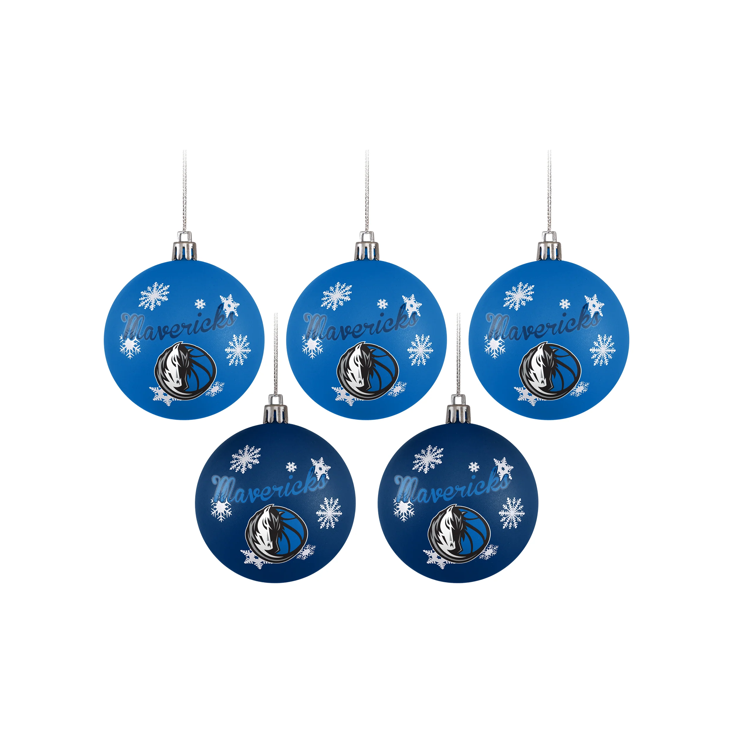 DALLAS MAVERICKS FOREVER COLLECTIBLES HORSEHEAD ORNAMENT SET