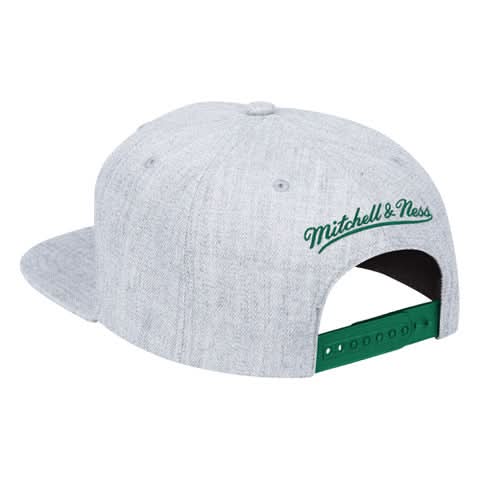 DALLAS MAVERICKS MITCHELL & NESS HARDWOOD CLASSIC M-HAT HEATHER GREY SNAPBACK CAP - Image 2