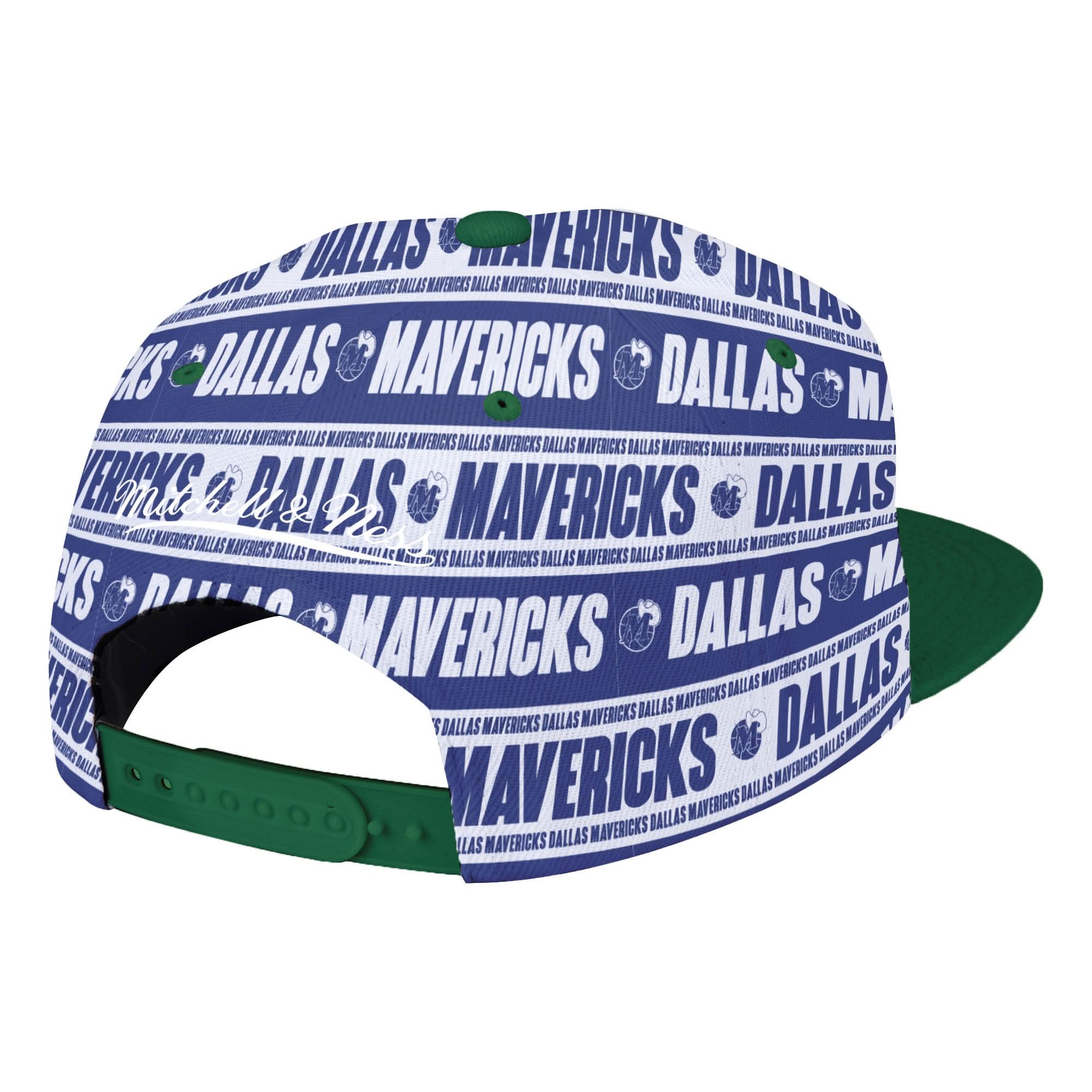 DALLAS MAVERICKS MITCHELL & NESS HARDWOOD CLASSIC PAPER SNAPBACK - Image 2