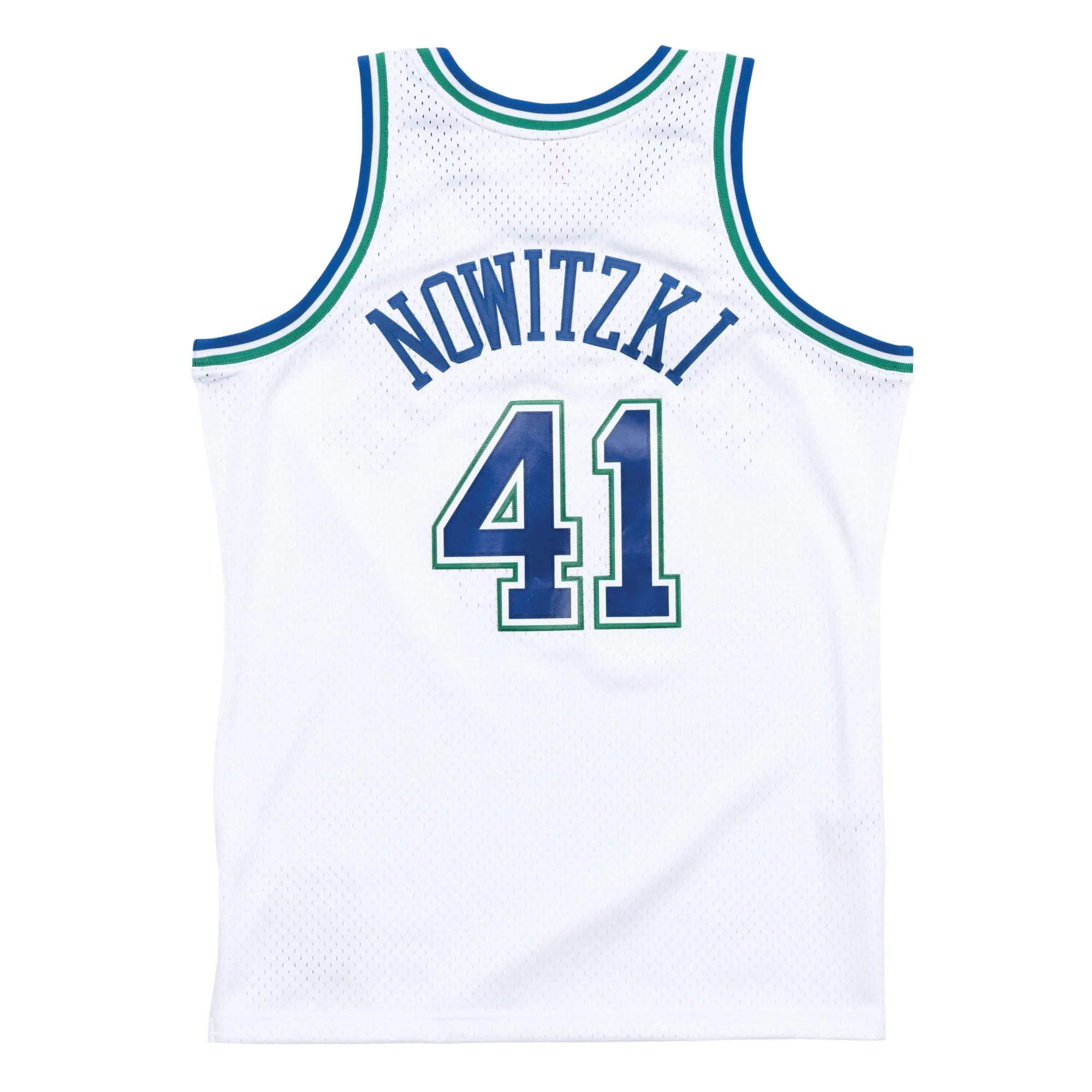 DALLAS MAVERICKS MITCHELL & NESS 45TH ANNIVERSARY HARDWOOD CLASSIC WHITE SWINGMAN JERSEY - Image 2