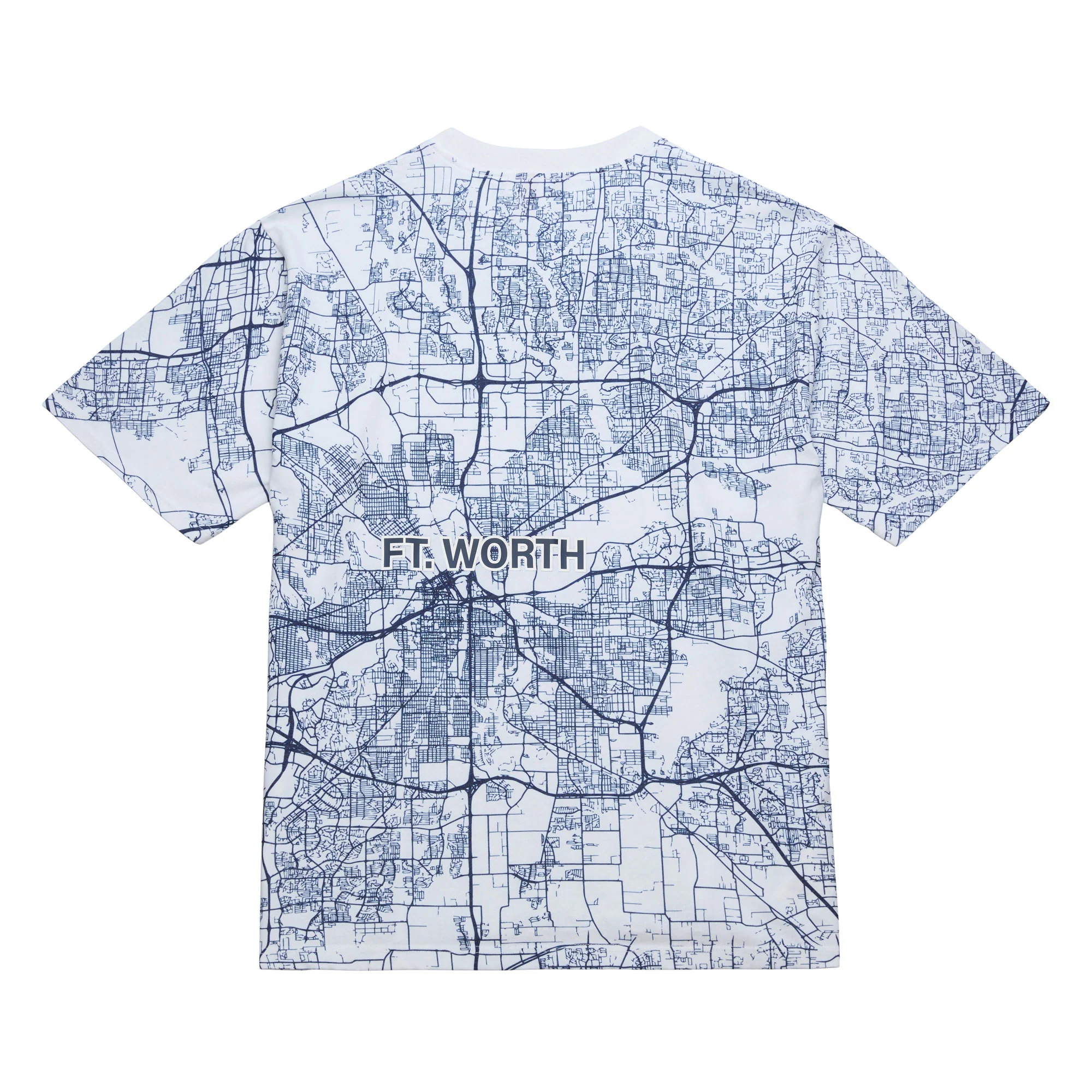 DALLAS MAVERICKS X SNEAKER POLITICS CITY MAP SHORT SLEEVE TEE - Image 2