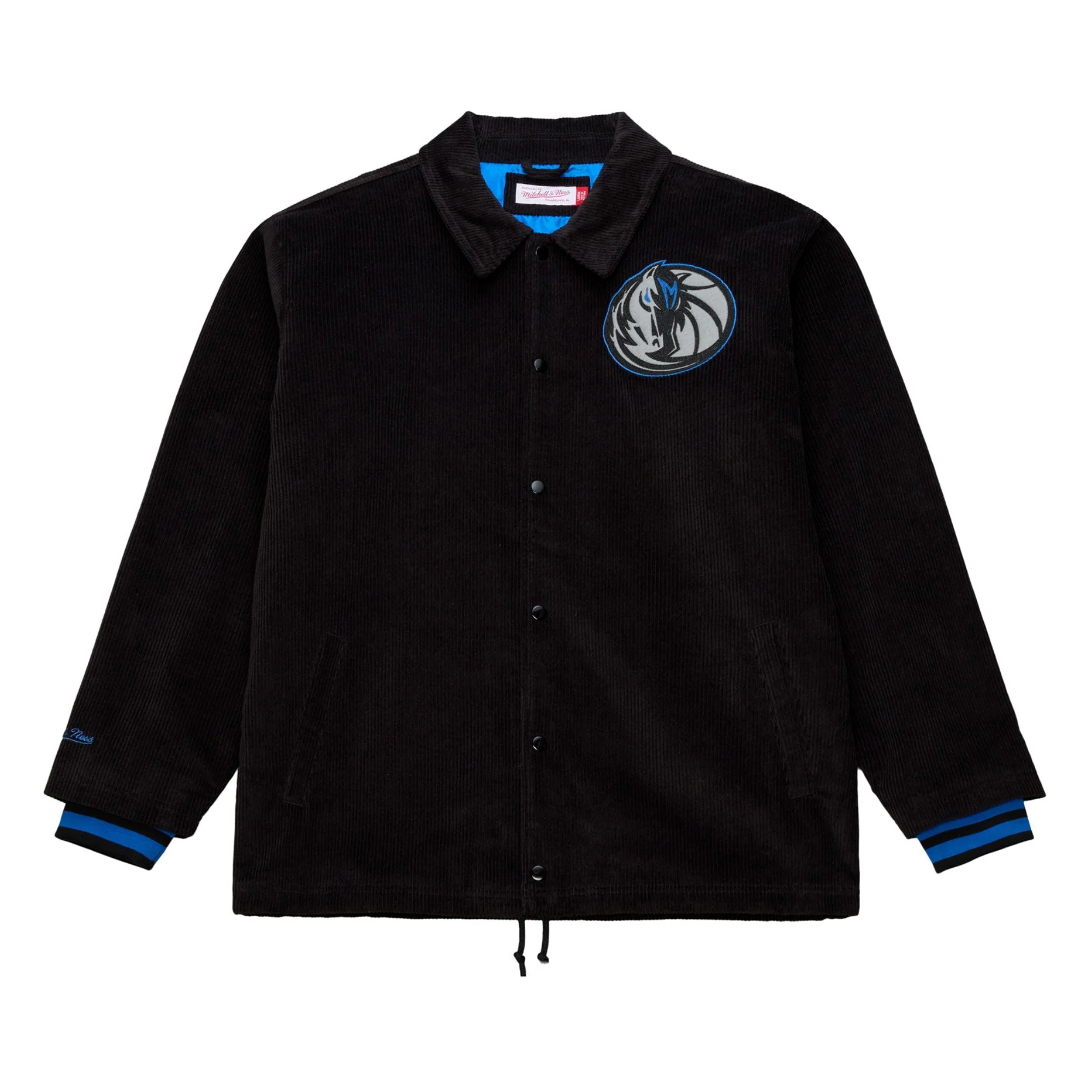 DALLAS MAVERICKS MITCHELL & NESS 2025-26 CITY EDITION BLACK CORDUROY JACKET
