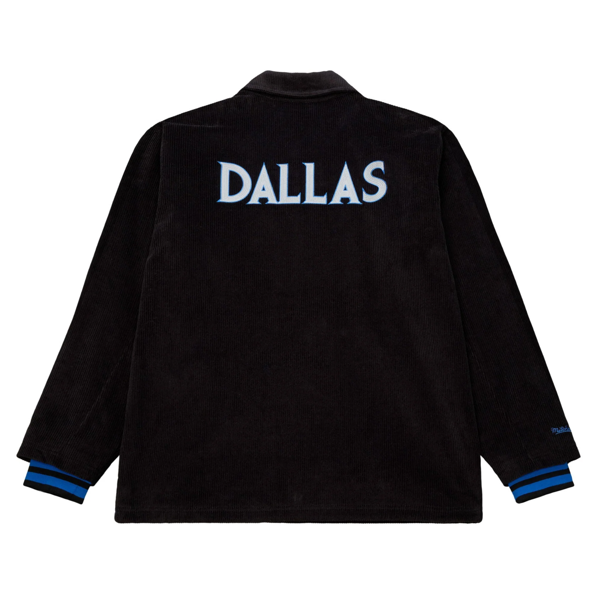 DALLAS MAVERICKS MITCHELL & NESS 2025-26 CITY EDITION BLACK CORDUROY JACKET - Image 2
