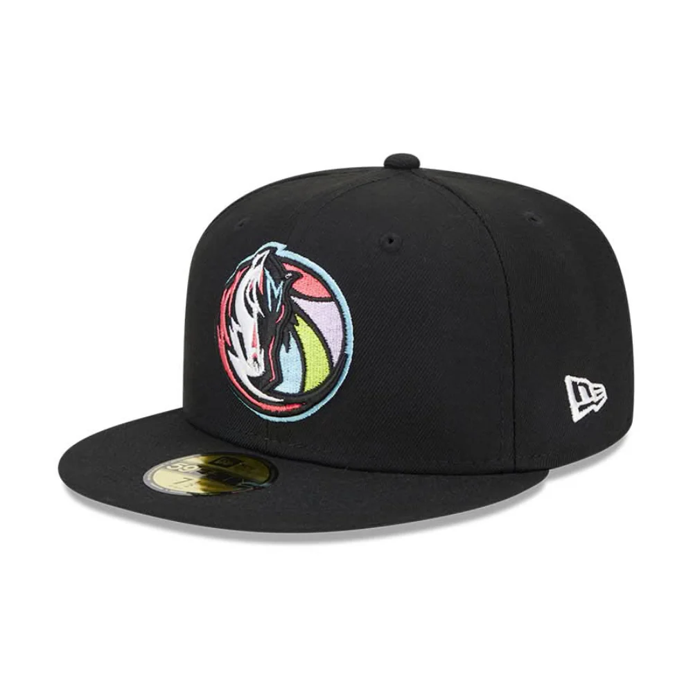 DALLAS MAVERICKS NEW ERA HORSEHEAD BLACK COLOR PACK FITTED CAP