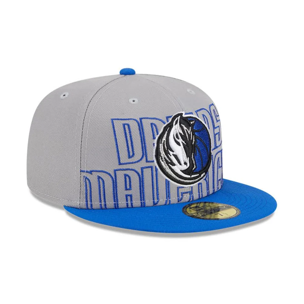 DALLAS MAVERICKS NEW ERA GREY FITTED DRAFT CAP - Image 3