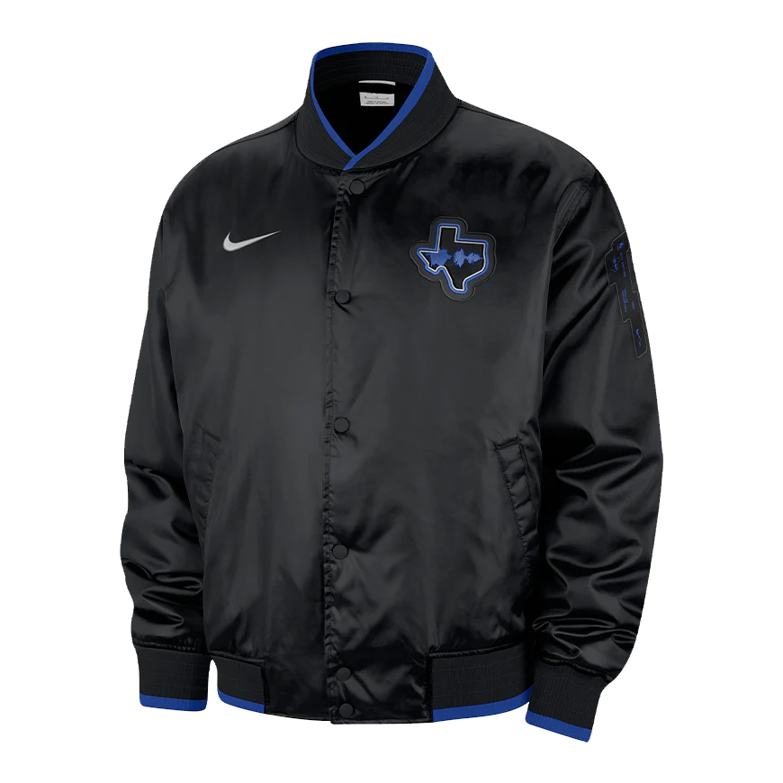DALLAS MAVERICKS NIKE CITY EDITION LOGO BLACK JACKET