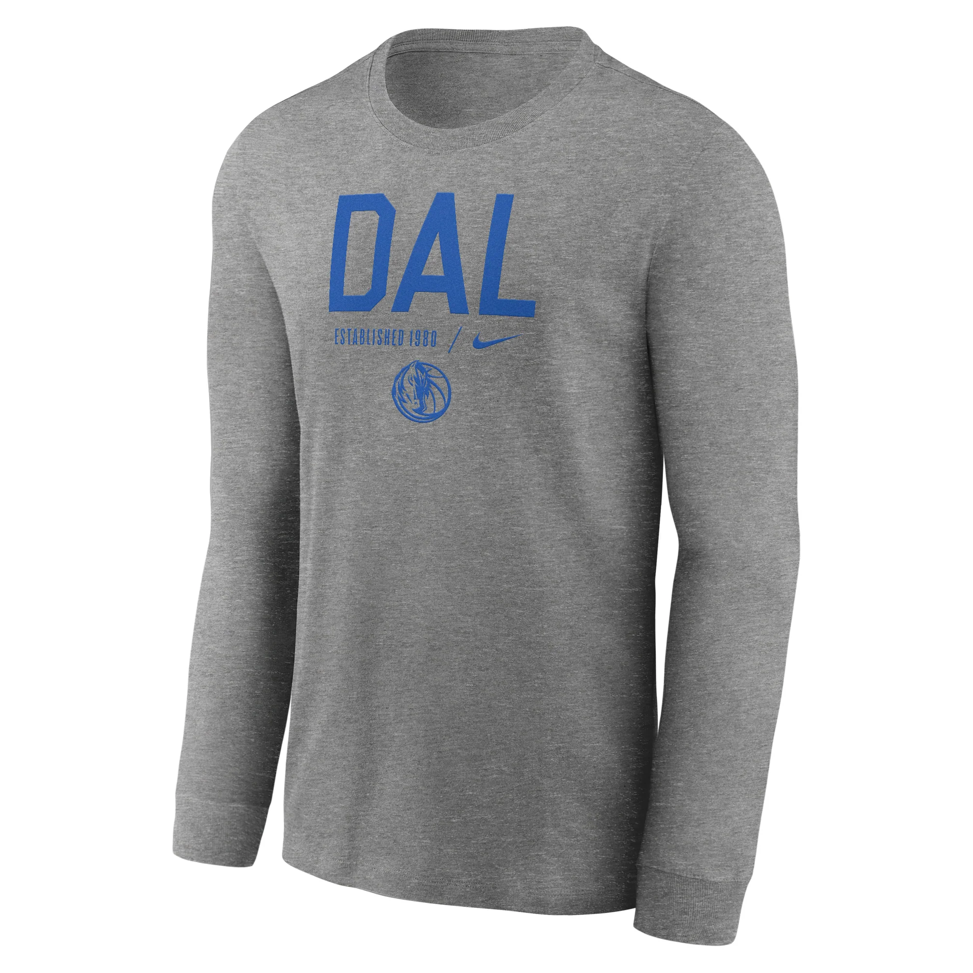 DALLAS MAVERICKS NIKE HEATHER DAL LONG SLEEVE TEE - Image 2