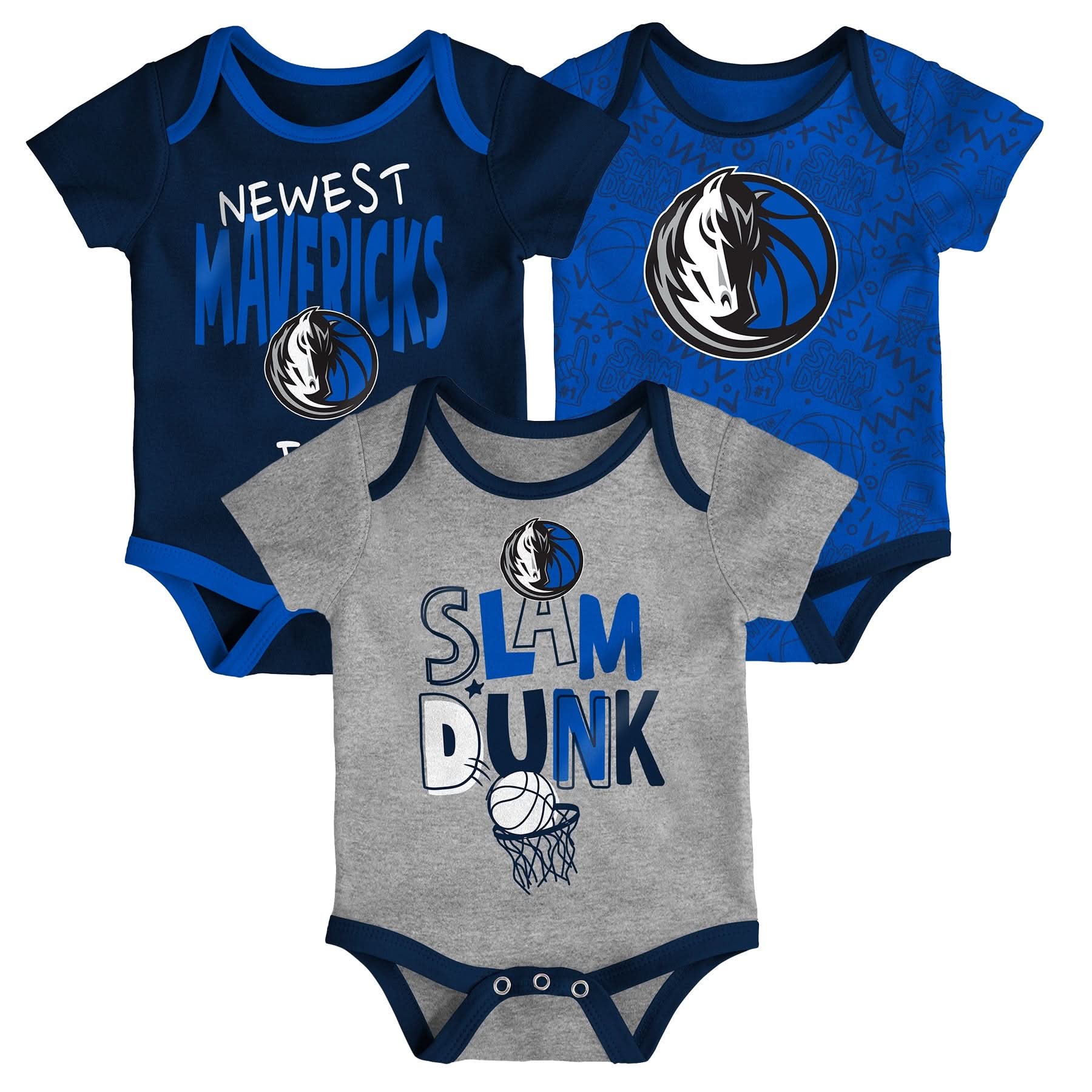 DALLAS MAVERICKS NIKE OUTERSTUFF INFANT ONESIES SET