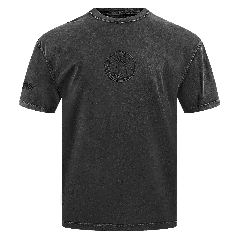 DALLAS MAVERICKS PRO STANDARD BLACK WASHED SHORT SLEEVE HORSEHEAD TEE